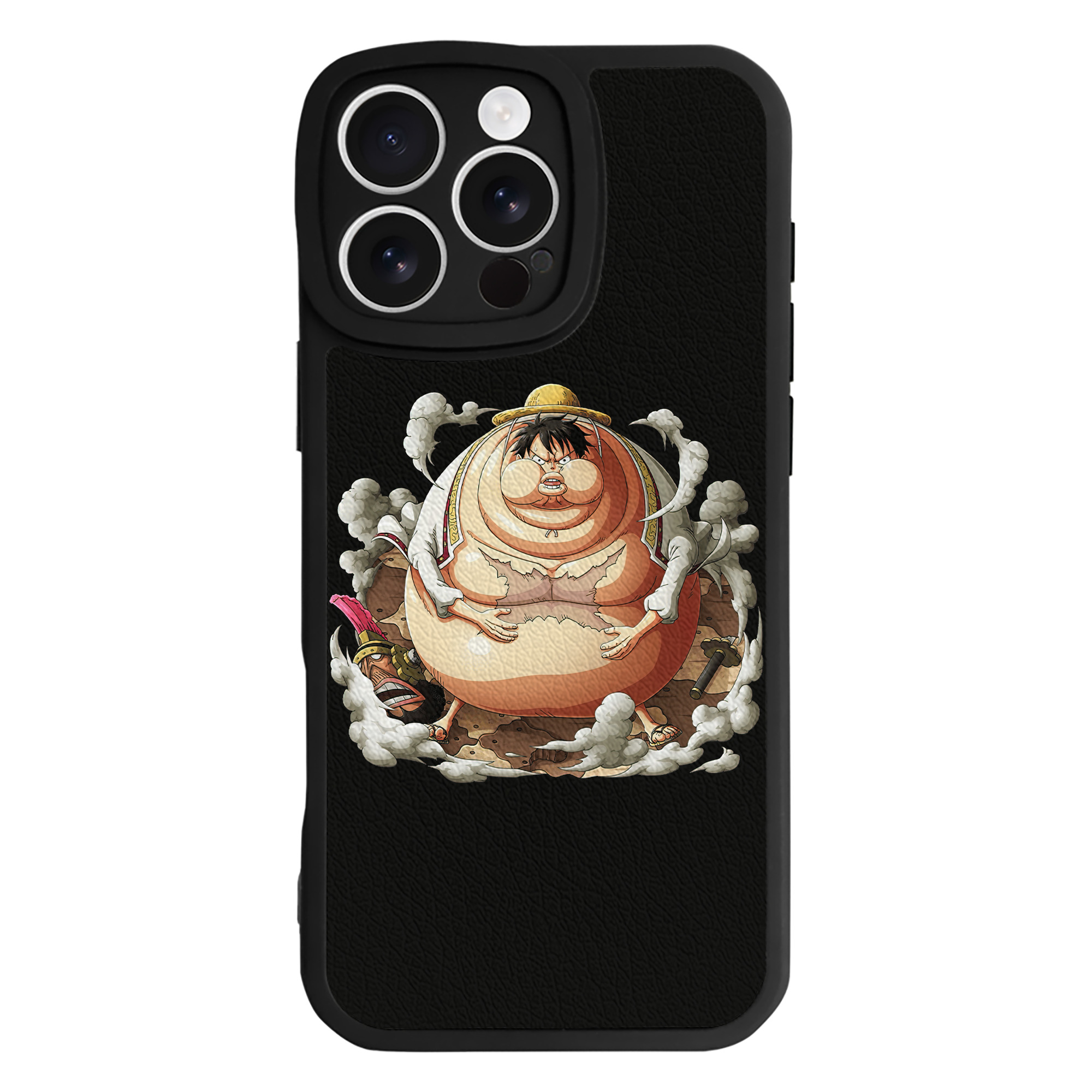 （画像用） ワンピース モンキー・D・ルフィ ONE PIECE Monkey D. Luffy 【iPhone 16シリーズ対応】シリコンスマホケース（レザー調） 材質：シリコン